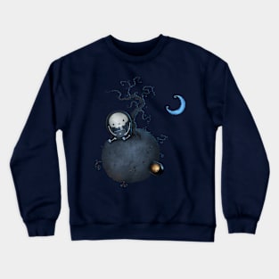 Halloween on  a Little Planet Crewneck Sweatshirt